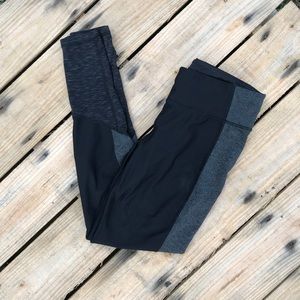 Black high-waisted activewear leggings